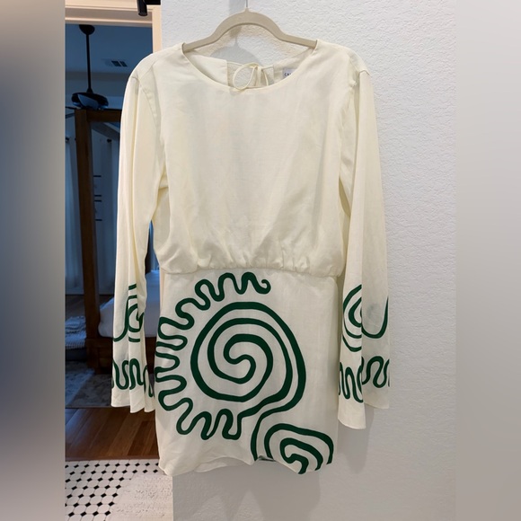 Laura Dress - cream linen worn once